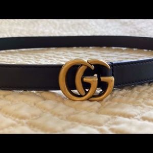 Authentic Skinny GG Belt 80